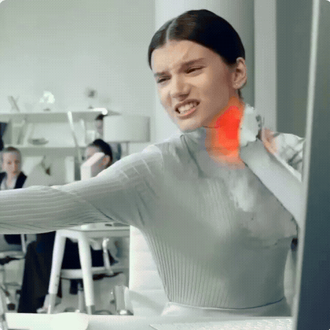 Portable self-massager GIF